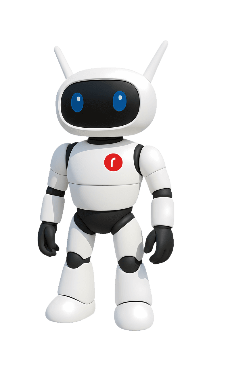 Robot Redmax, vocero de la marca